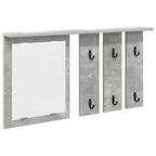 vidaXL Wandmontierter Kleiderständer Betongrau 85 x 10 x 45 cm