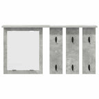 vidaXL Wandmontierter Kleiderständer Betongrau 85 x 10 x 45 cm