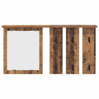vidaXL Wandmontierter Kleiderständer mit Regal Altholz 85 x 10 x 45 cm