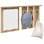 vidaXL Wandmontierter Kleiderständer Artisan-Eiche 85 x 10 x 45 cm
