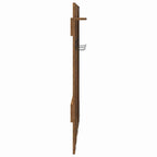 vidaXL Wandmontierter nachttisch mit Spiegel Altholz 100 x 10 x 100 cm