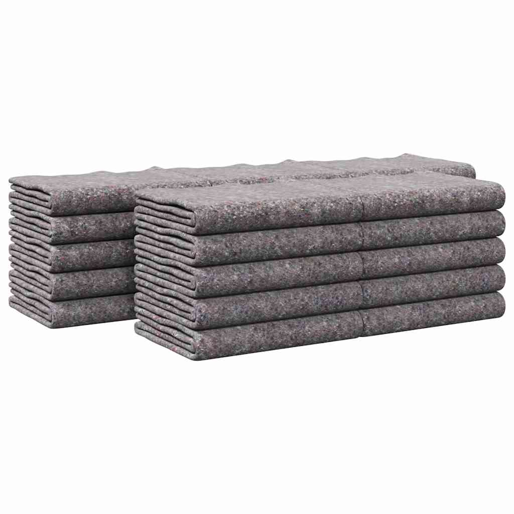 vidaXL Umzugsdecken 25 pcs Grau 150 x 200 cm Stoff