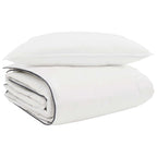 vidaXL Winterbettdecke mit Kissen 2 pcs Weiß Daunenfeder
