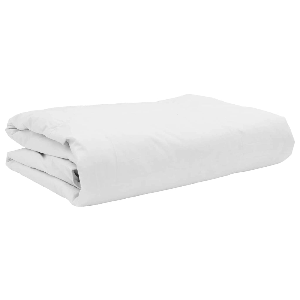 vidaXL Sommerdecke mit Kissen 2 pcs Weiß Daunenfeder
