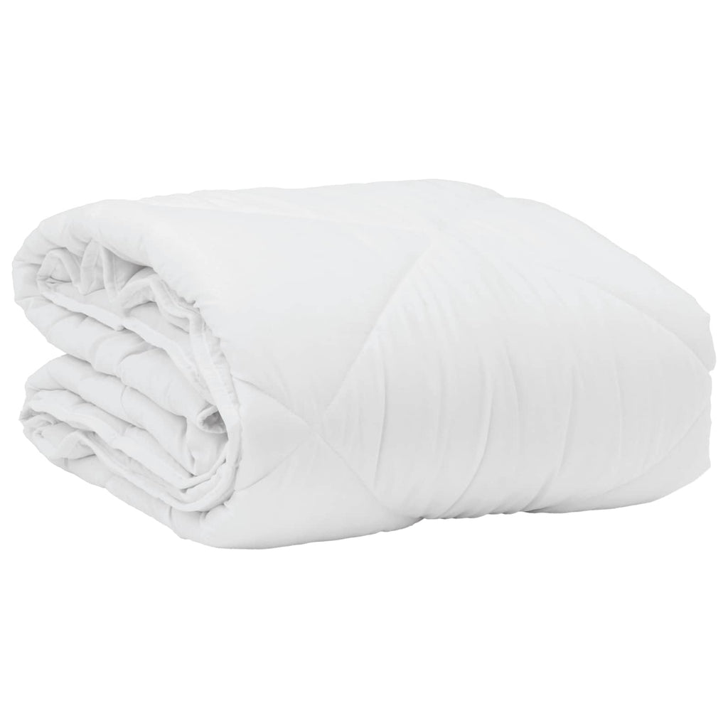 vidaXL Sommerdecke mit Kissen 2 pcs Weiß Mikrofaser