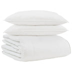 vidaXL Winterbettdecke mit Kissen 3 pcs Weiß Daunenfeder