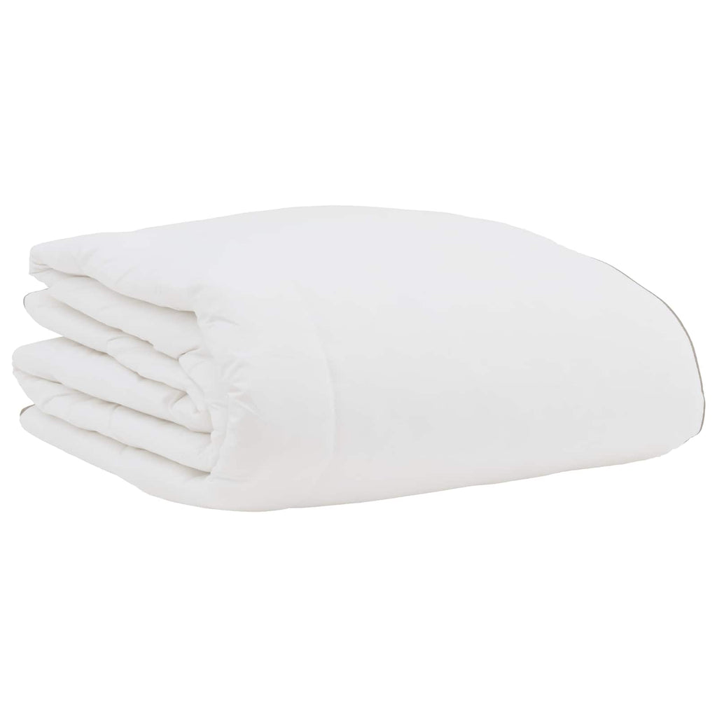 vidaXL Winterbettdecke mit Kissen 3 pcs Weiß Daunenfeder