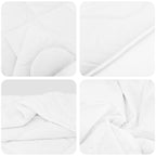 vidaXL Sommerdecke mit Kissen 3 pcs Weiß Mikrofaser