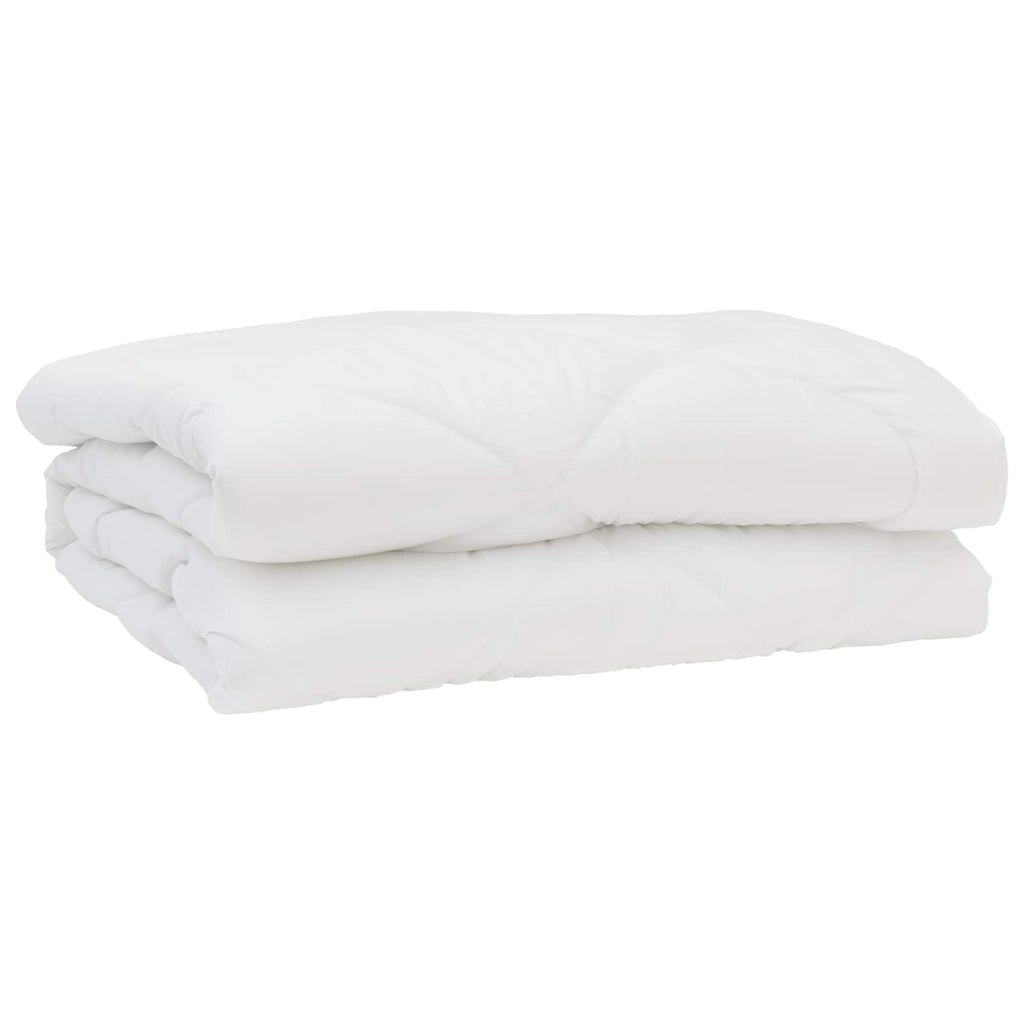 vidaXL Sommerdecke mit Kissen 3 pcs Weiß Mikrofaser