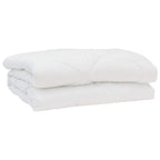 vidaXL Sommerdecke mit Kissen 3 pcs Weiß Mikrofaser