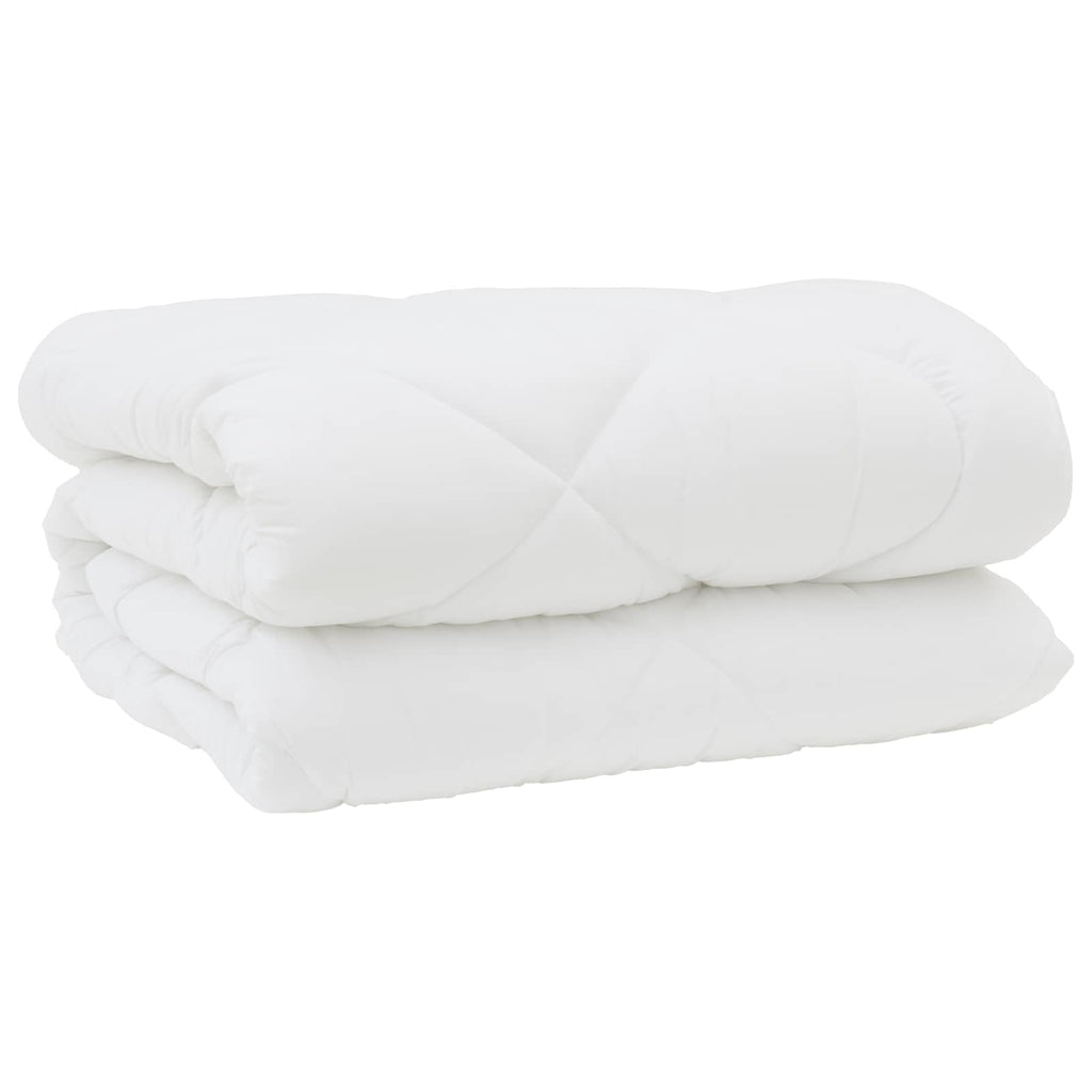 vidaXL Decke mit Kissen 3 pcs Weiß Mikrofaser und Daunenfedern