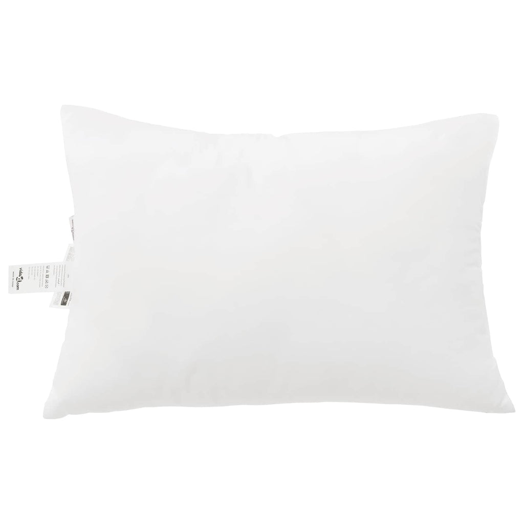 vidaXL Decke mit Kissen 3 pcs Weiß Mikrofaser und Daunenfedern