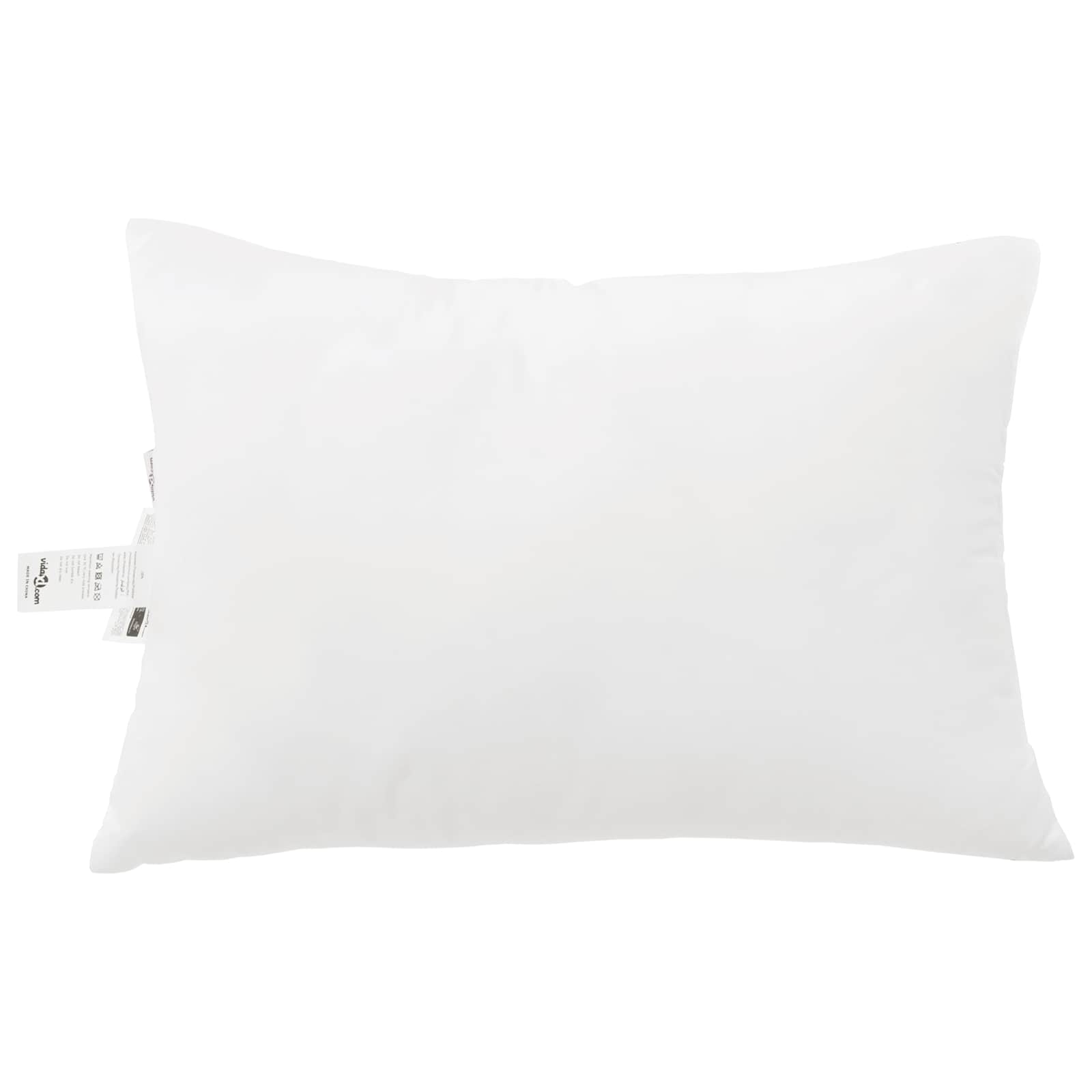 vidaXL Decke mit Kissen 3 pcs Weiß Mikrofaser und Daunenfedern