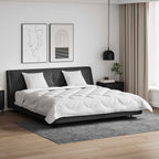 vidaXL Decke mit Kissen mit Kissen 3 pcs Weiß Mikrofaser