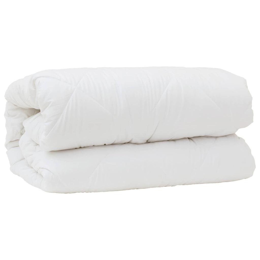 vidaXL Decke mit Kissen mit Kissen 3 pcs Weiß Mikrofaser