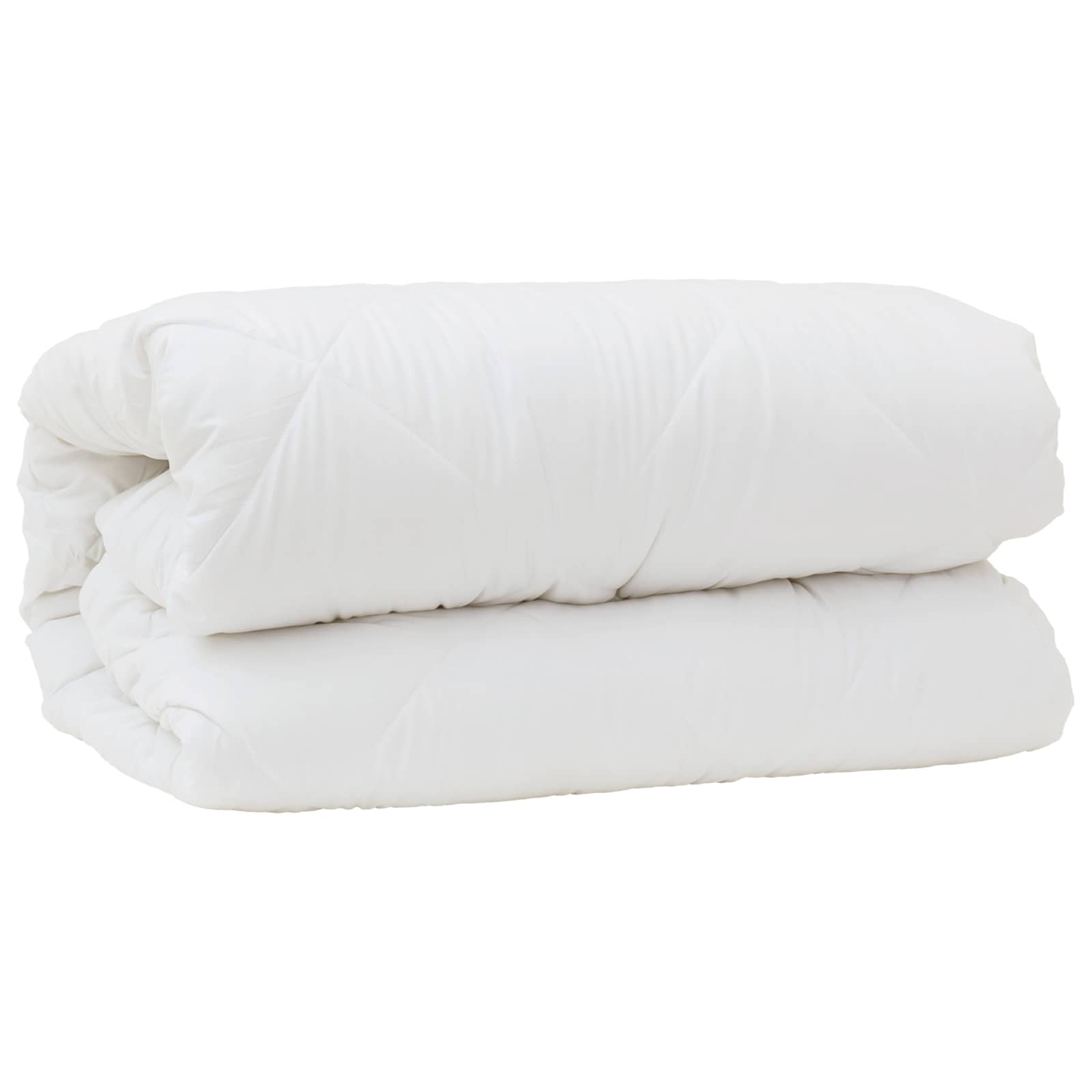 vidaXL Decke mit Kissen mit Kissen 3 pcs Weiß Mikrofaser