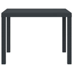 vidaXL Gartentisch Anthrazit 100 x 100 x 73 cm Poly-Rattan