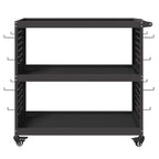 vidaXL Werkzeugwagen Schwarz 75 x 35 x 73 cm Kaltgewalzter Stahl