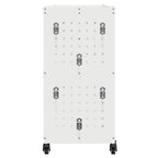 vidaXL Werkzeugwagen Mit Rad Weiß 75 x 35 x 73 cm Kaltgewalzter Stahl
