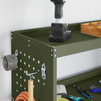 vidaXL Werkzeugwagen Olive Grün 75 x 35 x 73 cm Kaltgewalzter Stahl