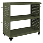 vidaXL Werkzeugwagen Olive Grün 75 x 35 x 73 cm Kaltgewalzter Stahl
