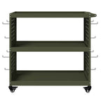 vidaXL Werkzeugwagen Olive Grün 75 x 35 x 73 cm Kaltgewalzter Stahl