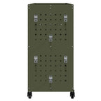 vidaXL Werkzeugwagen Olive Grün 75 x 35 x 73 cm Kaltgewalzter Stahl