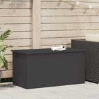 vidaXL Außenlagerbox Schwarz 100 x 50,5 x 50 cm Stahl
