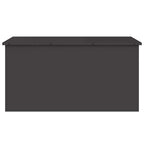 vidaXL Außenlagerbox Schwarz 100 x 50,5 x 50 cm Stahl