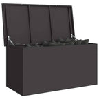 vidaXL Außenlagerbox Schwarz 100 x 50,5 x 50 cm Stahl