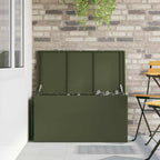 vidaXL Außenlagerbox Olive Grün 100 x 50,5 x 50 cm Stahl