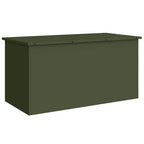 vidaXL Außenlagerbox Olive Grün 100 x 50,5 x 50 cm Stahl