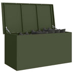 vidaXL Außenlagerbox Olive Grün 100 x 50,5 x 50 cm Stahl