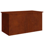 vidaXL Außenlagerbox Rostig 100 x 50,5 x 50 cm Stahl