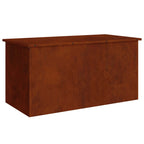 vidaXL Außenlagerbox Rostig 100 x 50,5 x 50 cm Stahl