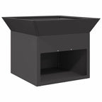 vidaXL Feuerstelle Schwarz 50 x 50 x 40 cm Stahl