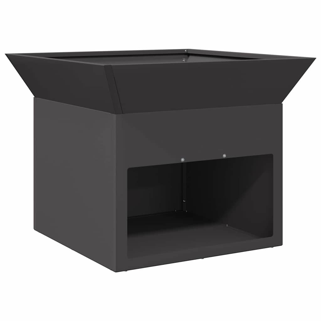 vidaXL Feuerstelle Schwarz 50 x 50 x 40 cm Stahl