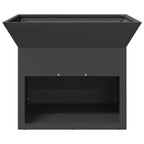 vidaXL Feuerstelle Schwarz 50 x 50 x 40 cm Stahl