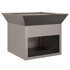 vidaXL Feuerstelle Rostig 50 x 50 x 40 cm Wetterfeststahl