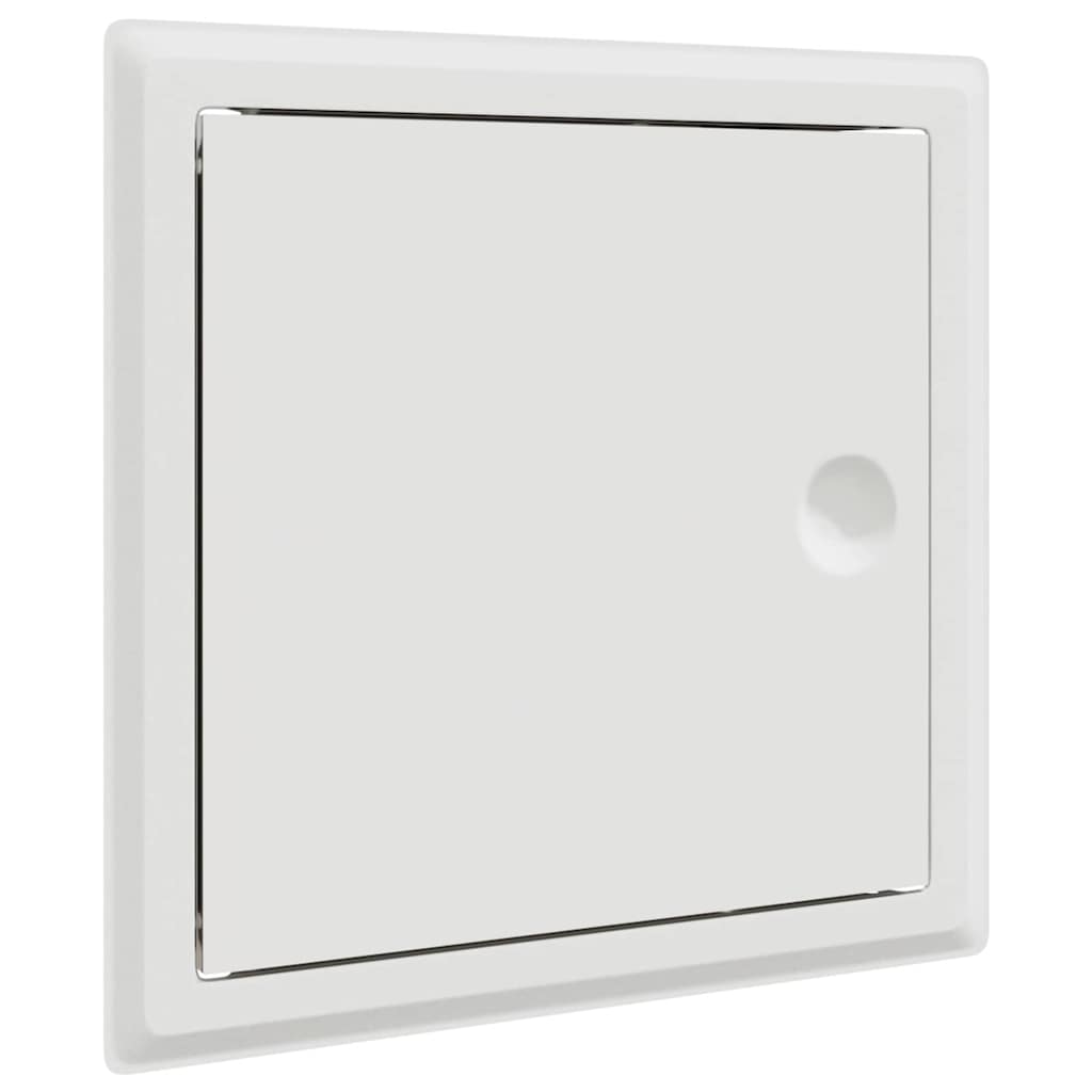 vidaXL Zugangsklappe 2 pcs Weiß 23 x 23 x 3 cm Stahl