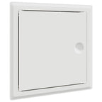 vidaXL Zugangsklappe 2 pcs Weiß 23 x 23 x 3 cm Stahl
