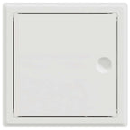 vidaXL Zugangsklappe 2 pcs Weiß 23 x 23 x 3 cm Stahl