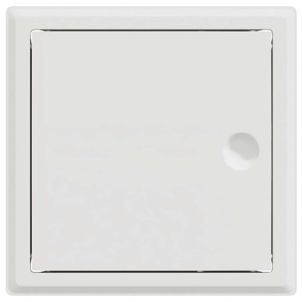 vidaXL Zugangsklappe 2 pcs Weiß 23 x 23 x 3 cm Stahl