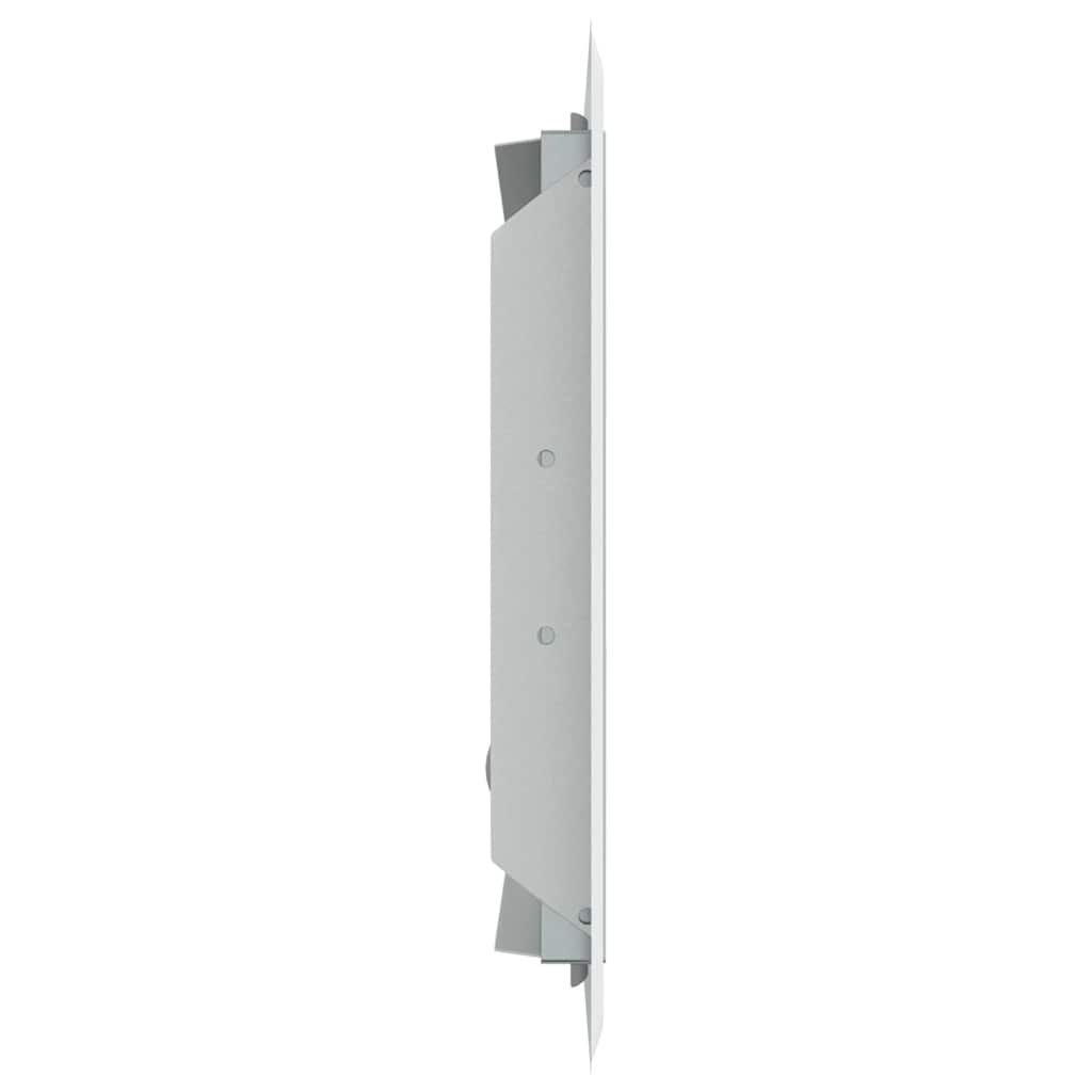 vidaXL Zugangsklappe 2 pcs Weiß 23 x 23 x 3 cm Stahl