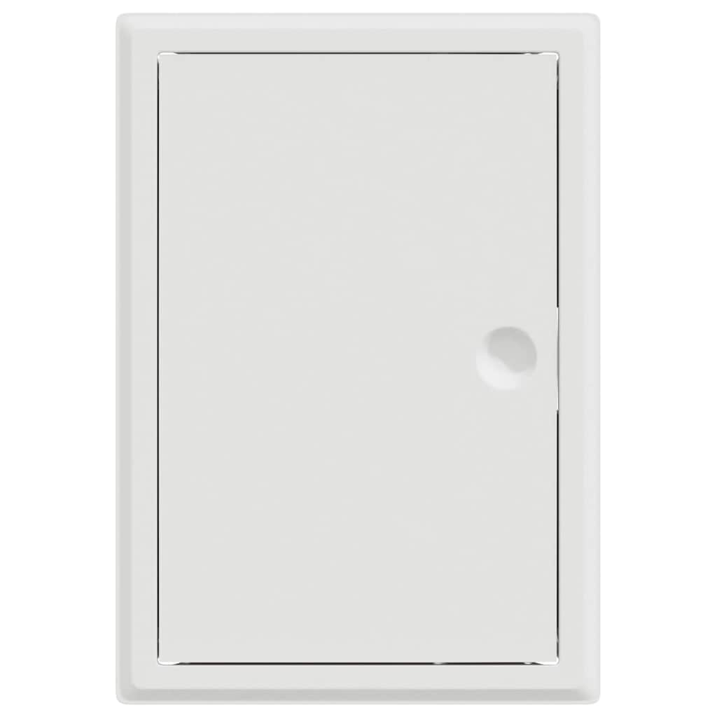 vidaXL Zugangsklappe Weiß 33,5 x 23 x 3 cm Stahl