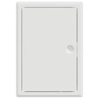 vidaXL Zugangsklappe Weiß 33,5 x 23 x 3 cm Stahl