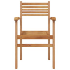 vidaXL Stuhl 8 pcs Braun 56 x 55 x 90,5 cm Massivholz Teak