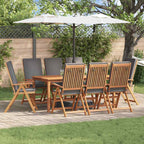 vidaXL Gartenstuhl 8 pcs Braun und Grau 57 x 71,5 x 104 cm