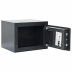 vidaXL Digitaler Safe mit Schloss Dunkelgrau 23 x 17 x 17 cm Stahl