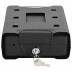 vidaXL Auto Safe mit Schloss Schwarz 22 x 16 x 7 cm Stahl
